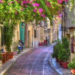 Side Street in Athens, Greece HD Wallpapers