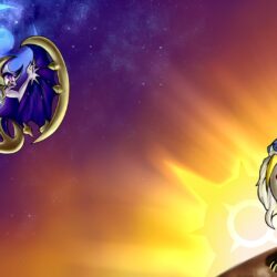 Lunala and Solgaleo Pokemon Sun and … Wallpapers