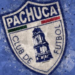 Download wallpapers CF Pachuca, 4k, geometric art, logo, Mexican