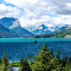 Saint Mary Lake Glacier National Park HD desktop wallpapers : High