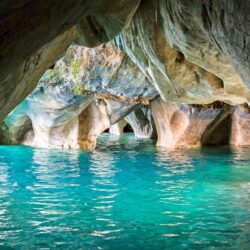 lakes, turquoise water, beautiful, erosion, geology, Chile, caves