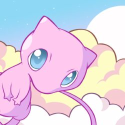 Mew the Pokemon image Mew in the Clouds HD wallpapers and