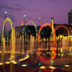 Amazing Fountain of Centennial Olympic Park in City Georgia United