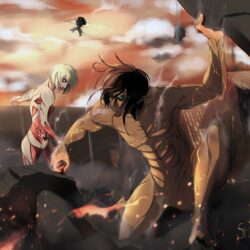 Anime Attack On Titan Eren Yeager Annie Leonhart Wallpapers