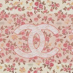 Coco Chanel Flowers Pattern Logo iPhone 6 Plus HD Wallpaper