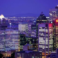 City Lights of Montreal Quebec Canada city wallpapers
