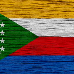 Download wallpapers Flag of Comoros, 4k, Africa, wooden texture
