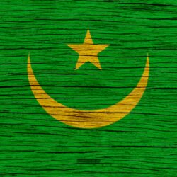 Download wallpapers Flag of Mauritania, 4k, Africa, wooden texture