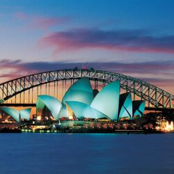 Sydney Australia Opera House And Harbour Bridge Desktop Wallpapers