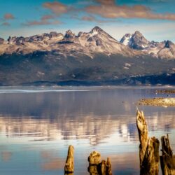 Wallpapers mountain, 4k, HD wallpaper, lake, sea, Ushuaia, Argentina