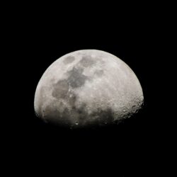 Space moon, sky, crater, night, dark