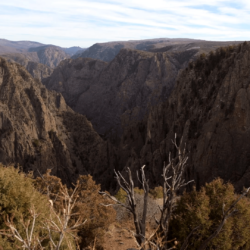Scenic Black Canyon of the Gunnison National Park in Western