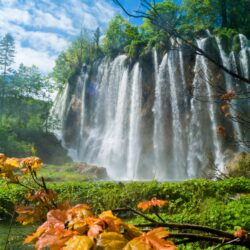 Waterfall in Plitvice Lakes National Park wallpapers