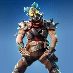 Ruckus is a Rare Fortnite Outfit from the Wasteland Warriors set