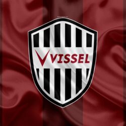 Download wallpapers Vissel Kobe, 4k, Japanese football club, logo