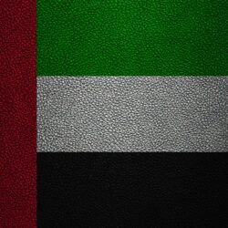 Download wallpapers Flag of UAE, 4k, leather texture, Asia, UAE