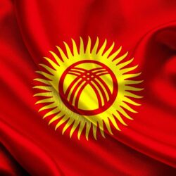 Wallpapers red, flag, red, fon, flag, Kyrgyzstan, Kyrgyzstan