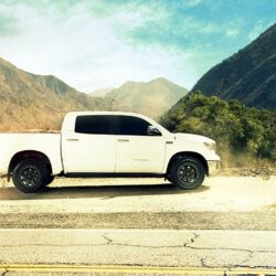 Photos Toyota tundra White Side automobile