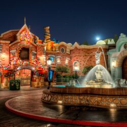 Wallpapers California Disneyland USA Fountains HDRI Parks