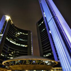 Toronto City Hall at Night HD desktop wallpapers : Widescreen