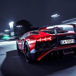 Download wallpapers Lamborghini Aventador SV, 4k, raceway, 2018 cars