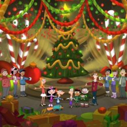 Phineas and Ferb Christmas Wallpapers