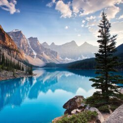 Moraine Lake South Channel, HD Nature, 4k Wallpapers, Image