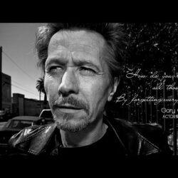 WALLPAPER: Gary Oldman quote on acting with photo