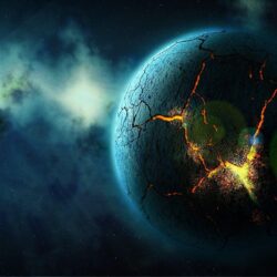 Space: Planet Starlight Cracked Stars Best Nature Wallpapers For