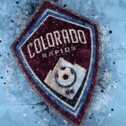 Download wallpapers Colorado Rapids, 4k, American soccer club, logo