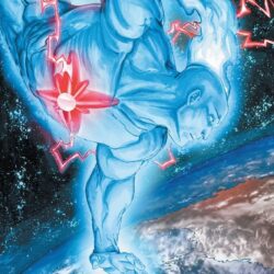 Captain Atom runs the Gauntlet