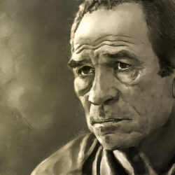 Pictures Man Tommy Lee Jones Face Celebrities Painting Art