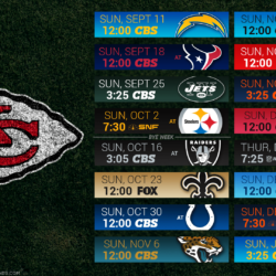 Kansas City Chiefs 2017 HD 4k Schedule Wallpapers