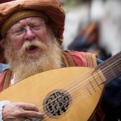 Wallpapers Man Lute Beard Old Musical Instruments