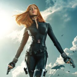 Black Widow in Captain America The Winter Soldier HD desktop