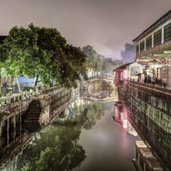 Nanxiang Ancient Town at Night
