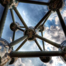 abstract, Atomium, Architecture, Belgium, Brussels Wallpapers HD