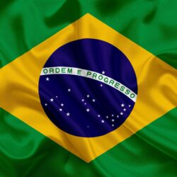 Download wallpapers Brazilian flag, Brazil, South America, silk