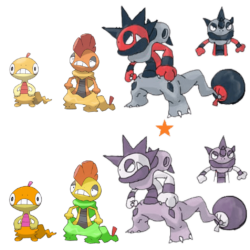 Scraggy Evolution by Midna