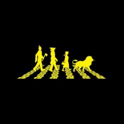 Abbey Road, yellow, Wizard Of Oz, The Beatles, bricks, oz
