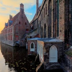 Clouds houses europe belgium rivers cities bruges wallpapers