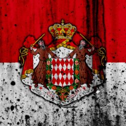 Download wallpapers Monaco flag, 4k, grunge, flag of Monaco, Europe