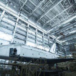 2 abandoned Soviet space shuttles rust in Kazakhstan