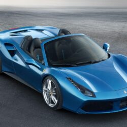 Download Ferrari 488 Spider, Blue, Supercar, Cars