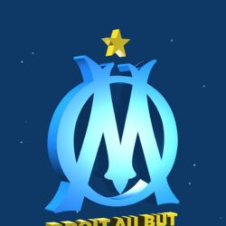 Olympique de Marseille : Logo 3 Wallpapers for iPhone X, 8, 7, 6