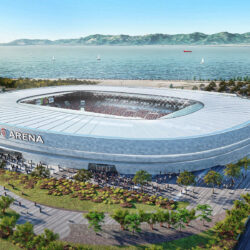 Download wallpapers Cagliari Arena, 3D project, Cagliari stadium