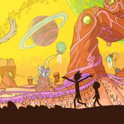 Rick And Morty, Adult Swim, Space, Animation, Planet Wallpapers HD