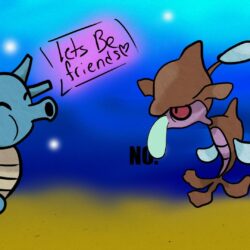 How I imagine seahorse pokemon will interact