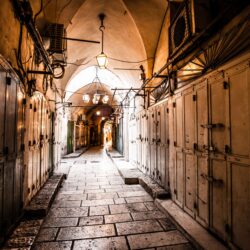 ancient alley in jewish quarter, israel, jerusalem 4k wallpapers and