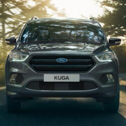 2019 Ford Kuga Black color Front view hd wallpapers